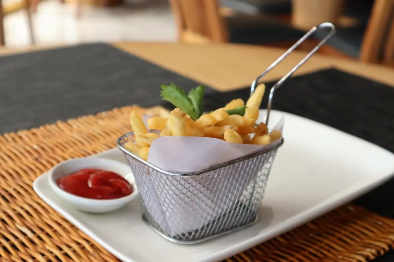 Crispy golden fries served on a plate