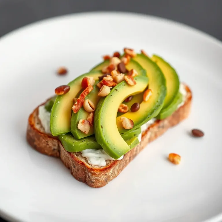 Delicious avocado toast ready to eat