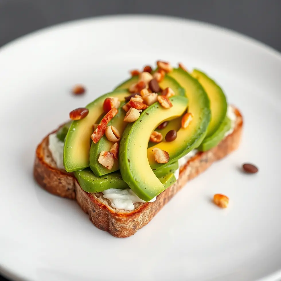 Delicious avocado toast ready to eat