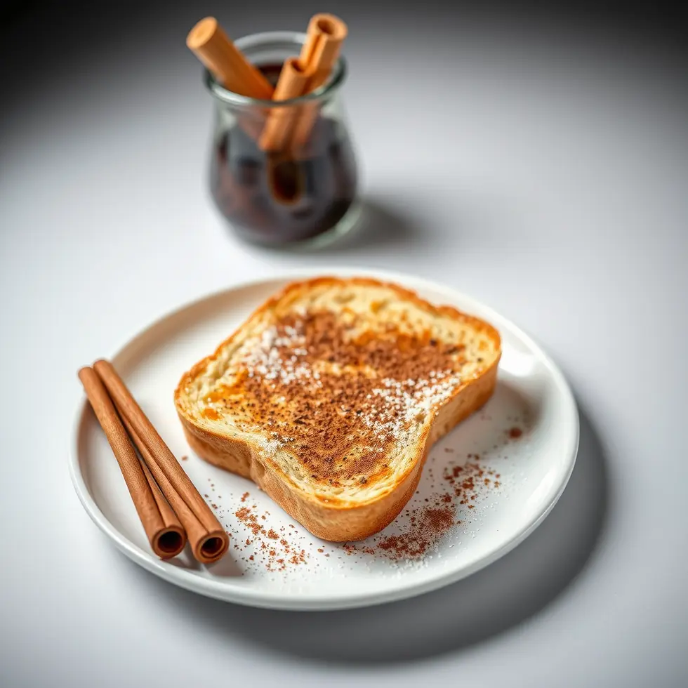 Delicious cinnamon toast ready to eat