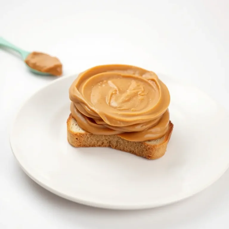 Delicious peanut butter toast ready to eat