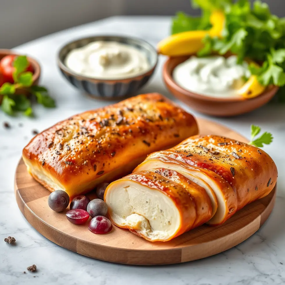 A creative open-faced sandwich variation, topped with unique ingredients