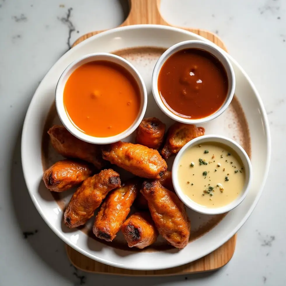Preparing air fryer wings in a home kitchen