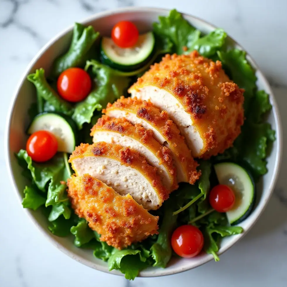 Preparing chicken breast recipes air fryer in a home kitchen