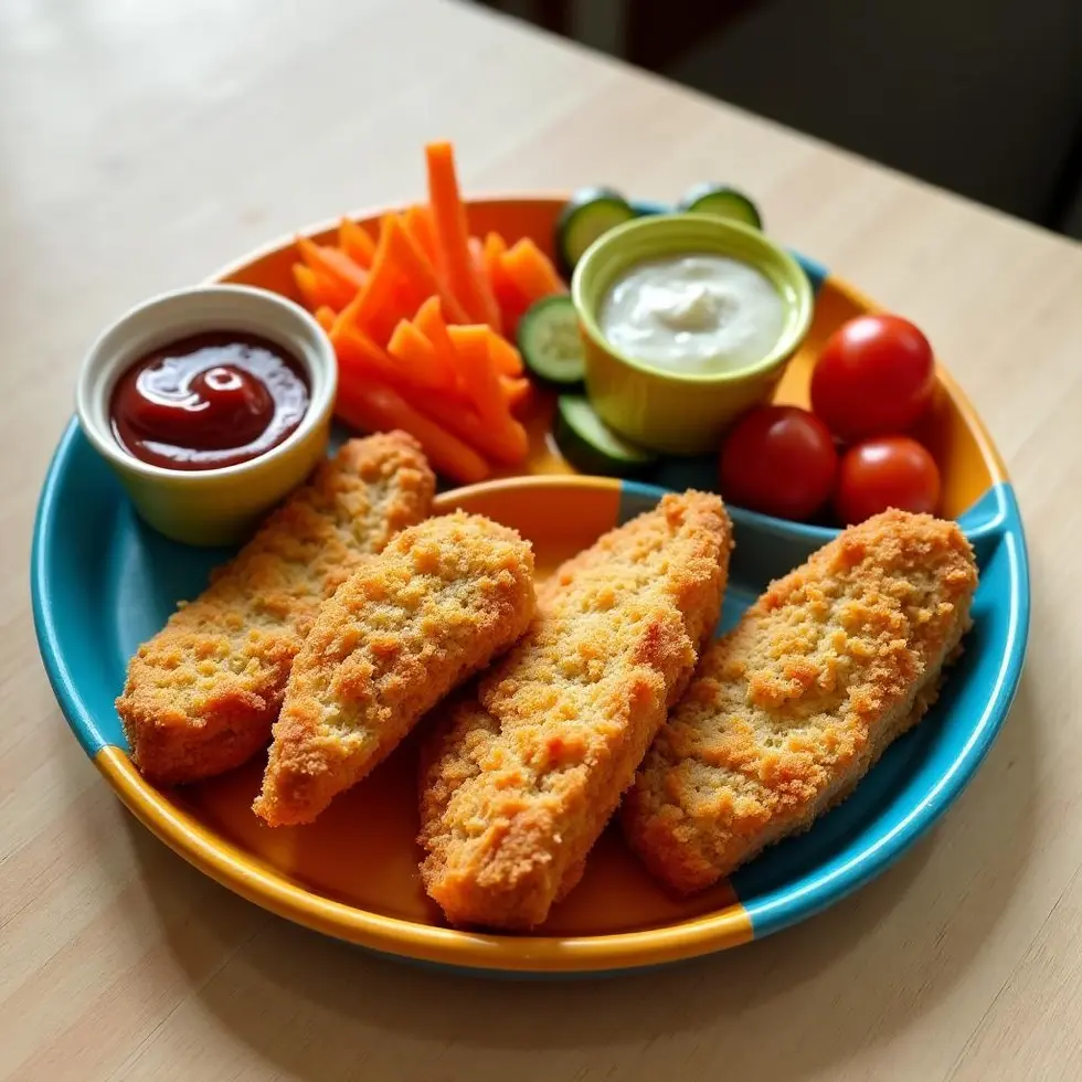 Preparing chicken tenders recipe air fryer in a home kitchen
