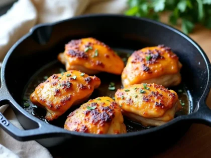 Chicken Thigh Pan Recipe recipe