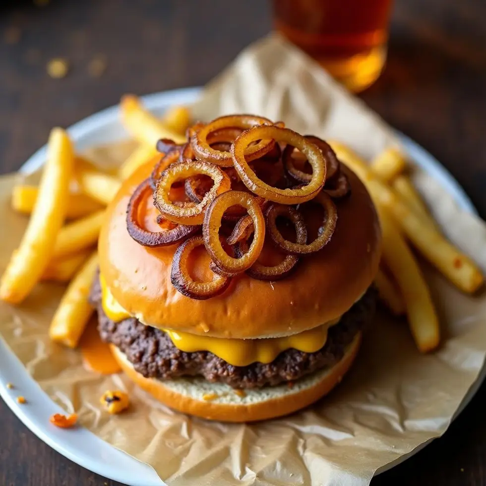 Preparing copycat in n out burger in a home kitchen