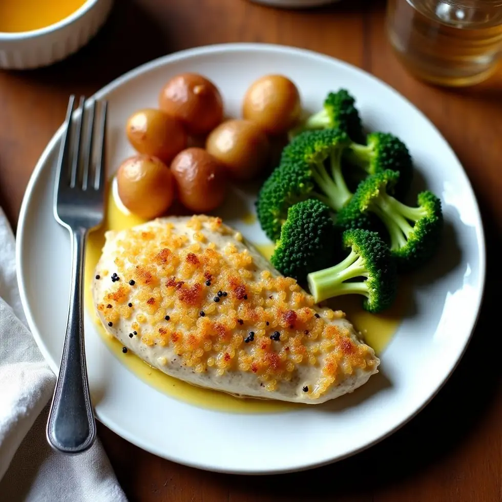 Preparing copycat longhorn parmesan crusted chicken in a home kitchen