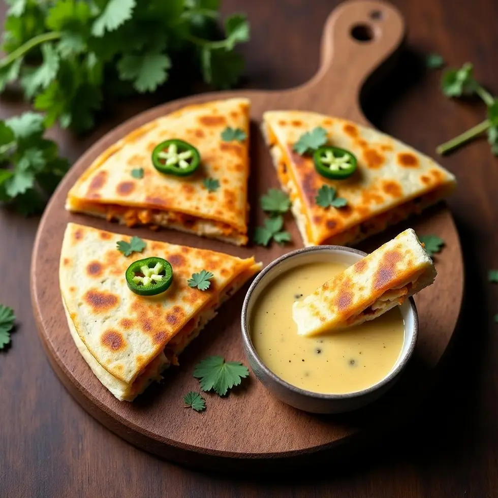 Preparing copycat taco bell chicken quesadilla recipe in a home kitchen