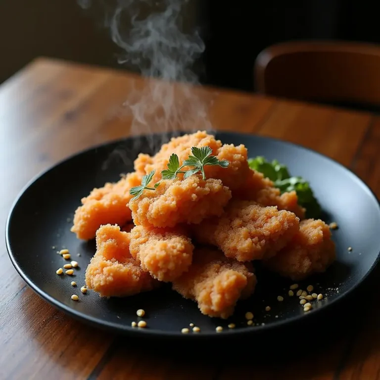 Homemade crispy fried chicken buttermilk recipe homemade served in a restaurant-style home plating setting