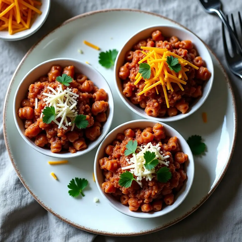 Preparing easy pasta ground beef recipes in a home kitchen