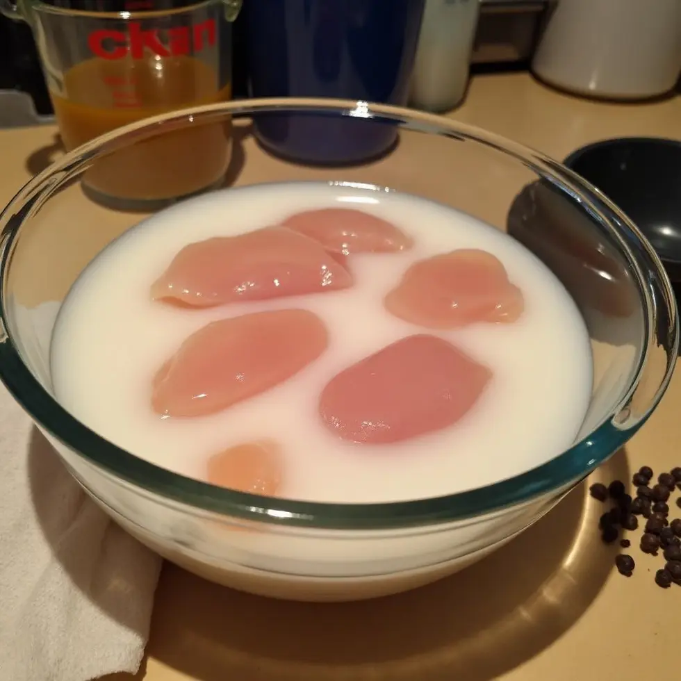 chick fil a chicken copycat served on a casual kitchen table