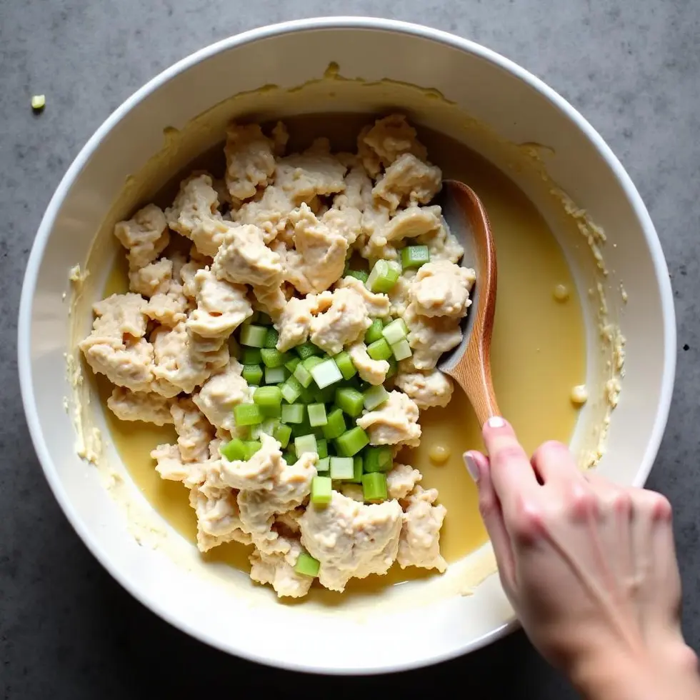chicken salad chick copycat served on a casual kitchen table