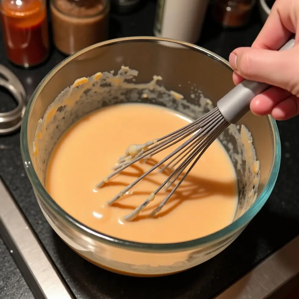 copycat raising cane's sauce recipe served on a casual kitchen table