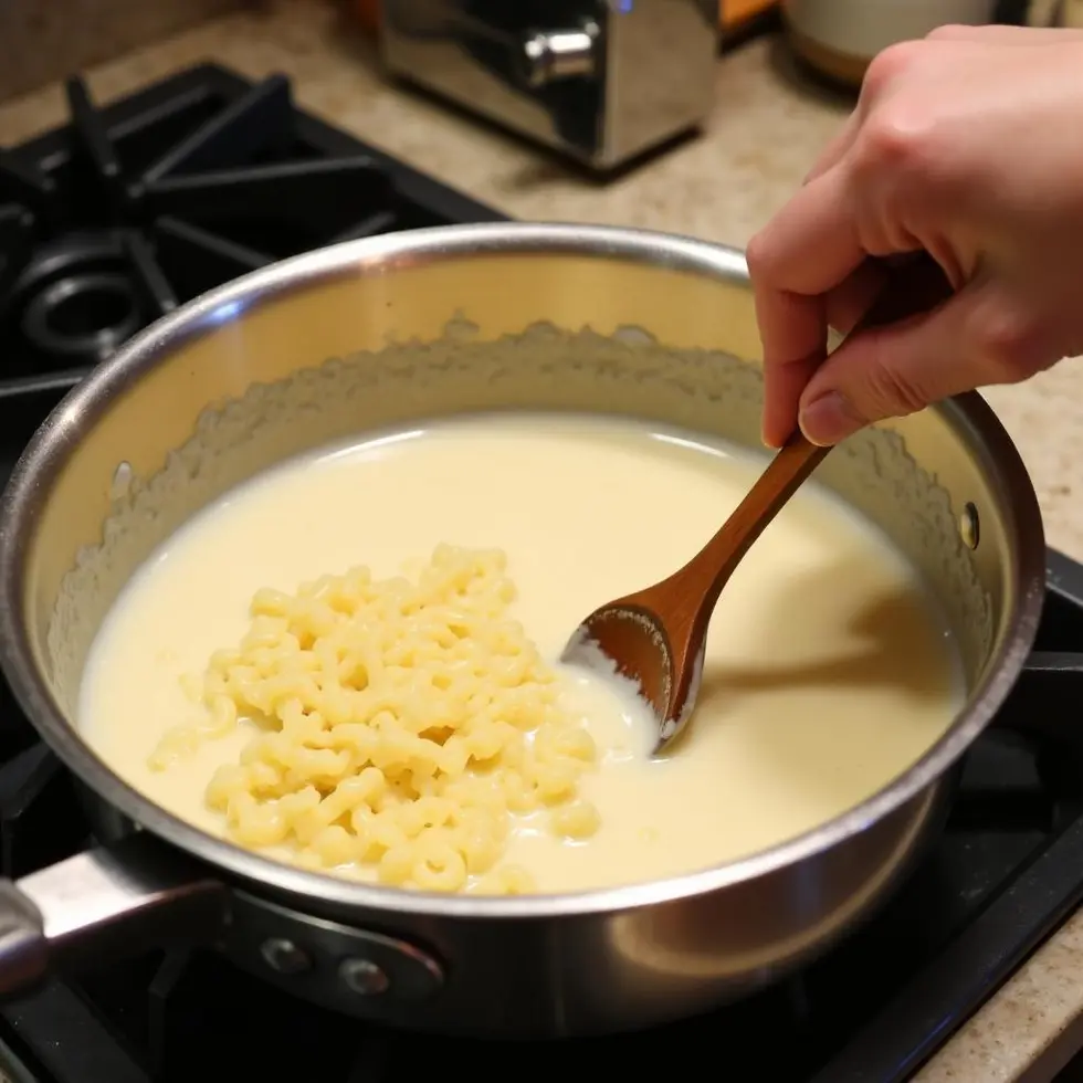 olive garden chicken alfredo copycat served on a casual kitchen table