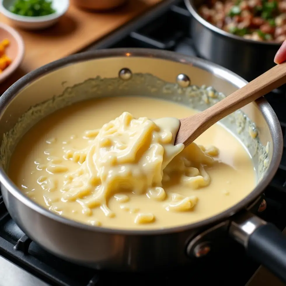 olive garden chicken alfredo copycat served on a casual kitchen table