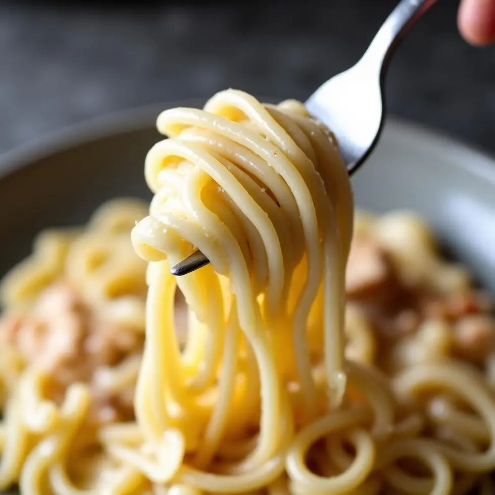 Preparing olive garden chicken alfredo copycat in a home kitchen
