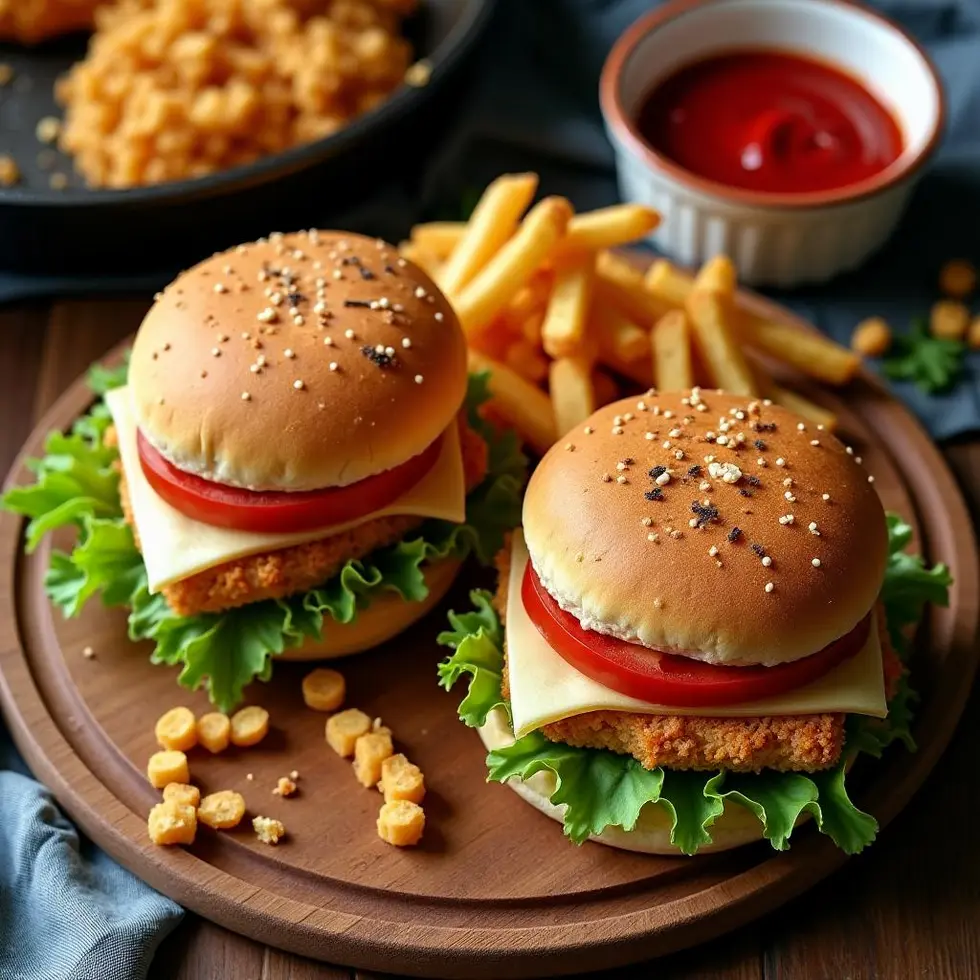 Preparing quick chicken sandwich recipe in a home kitchen