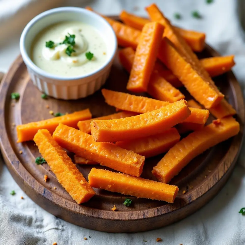 Preparing sweet potato recipe air fryer in a home kitchen