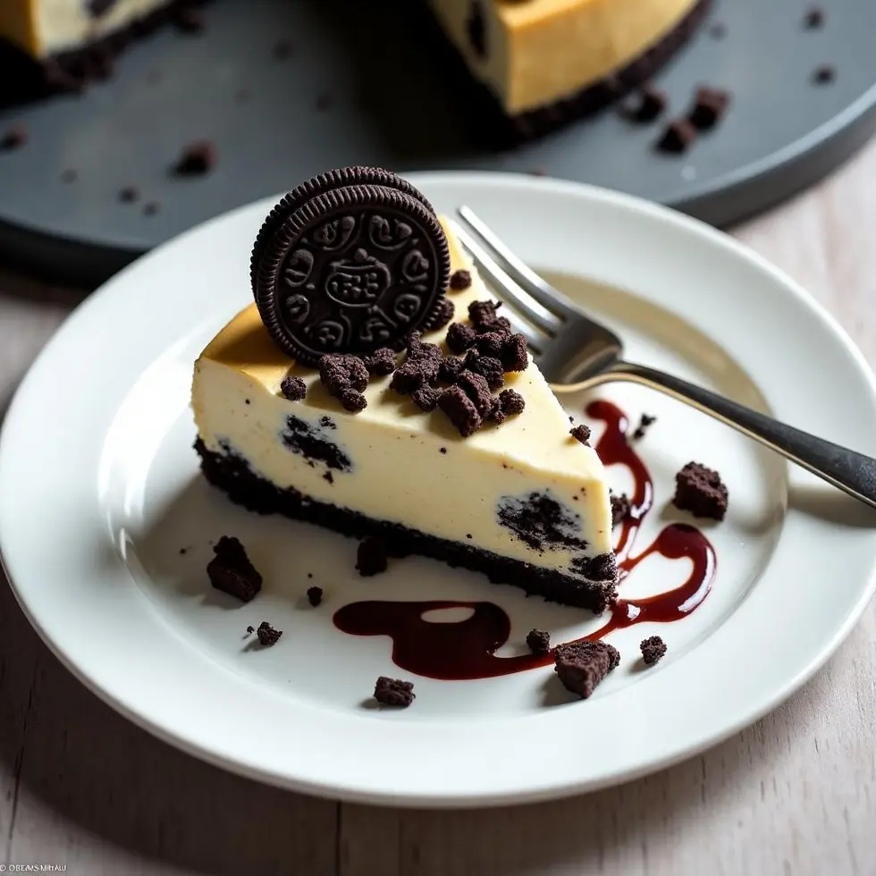 Preparing cheesecake factory oreo cheesecake copycat in a home kitchen