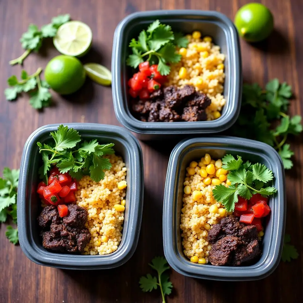 Preparing chipotle steak bowl recipe in a home kitchen