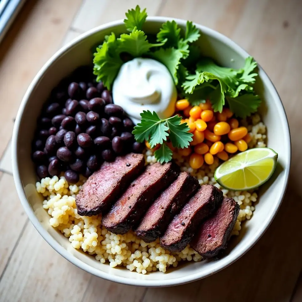 copycat chipotle steak with chipotle steak recipe, copycat chipotle steak, chipotle steak marinade, steak burrito bowl,