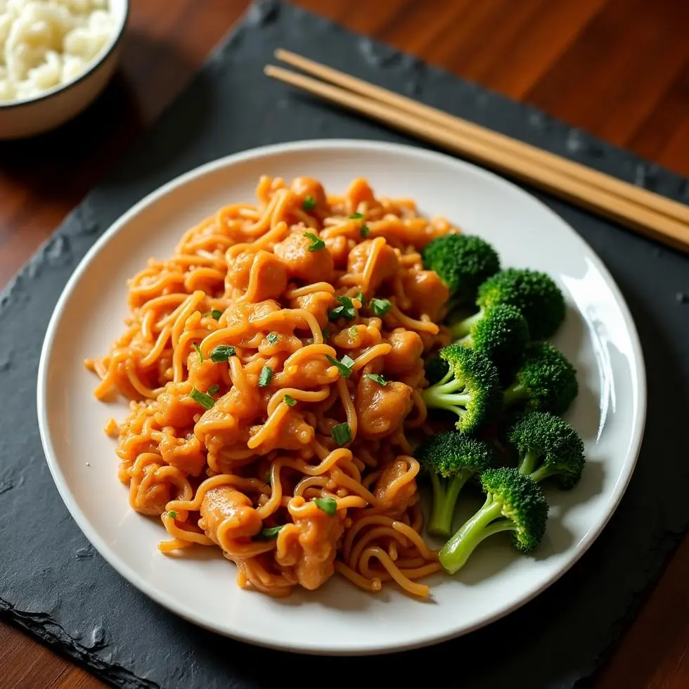 Preparing copycat panda express chow mein in a home kitchen