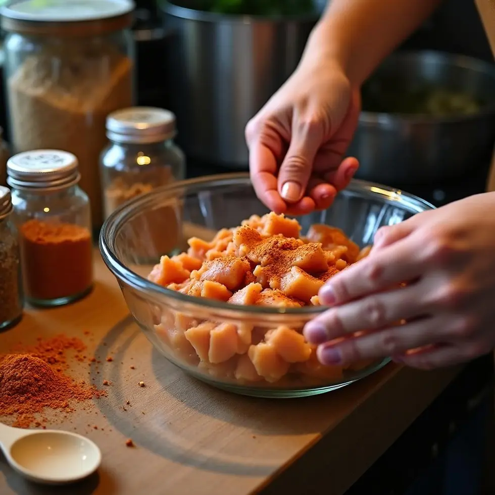 chipotle chicken salad bowl recipe served on a casual kitchen table