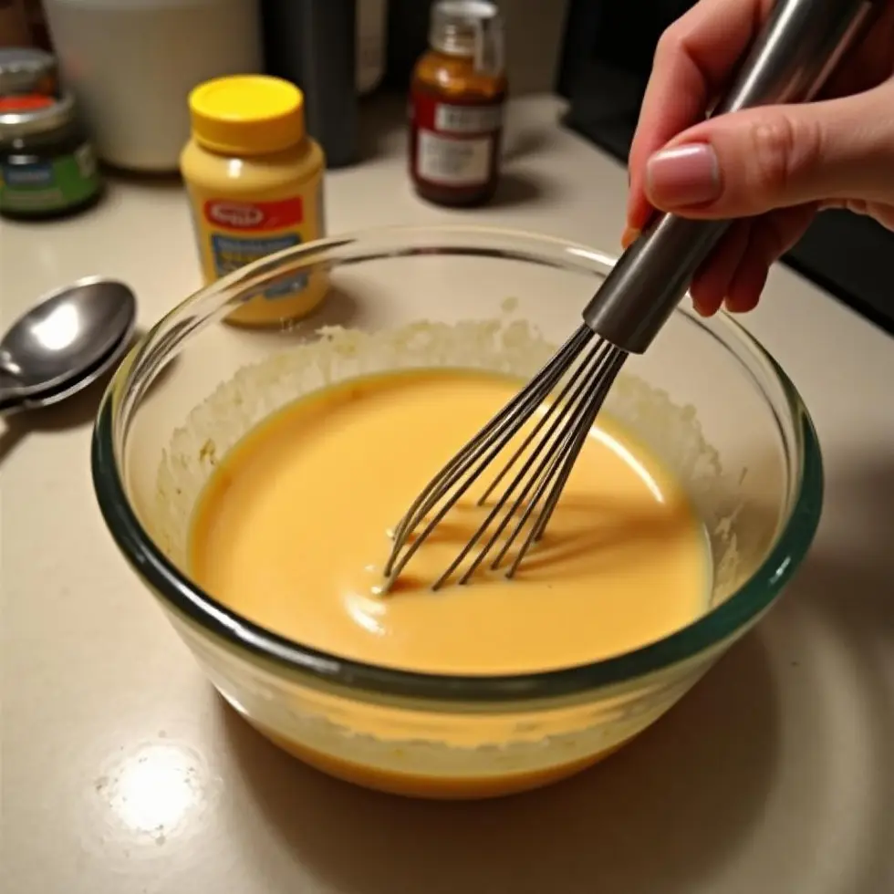 copycat chick fil a sauce recipe served on a casual kitchen table