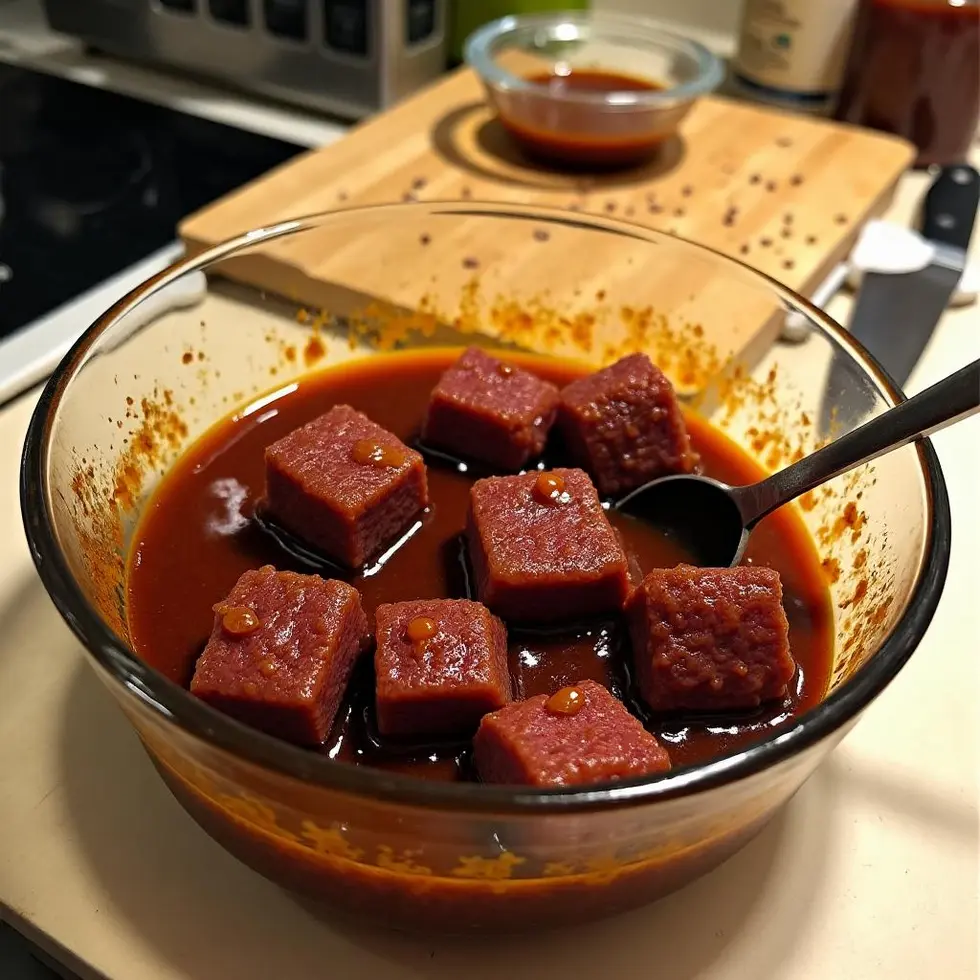 copycat chipotle steak served on a casual kitchen table