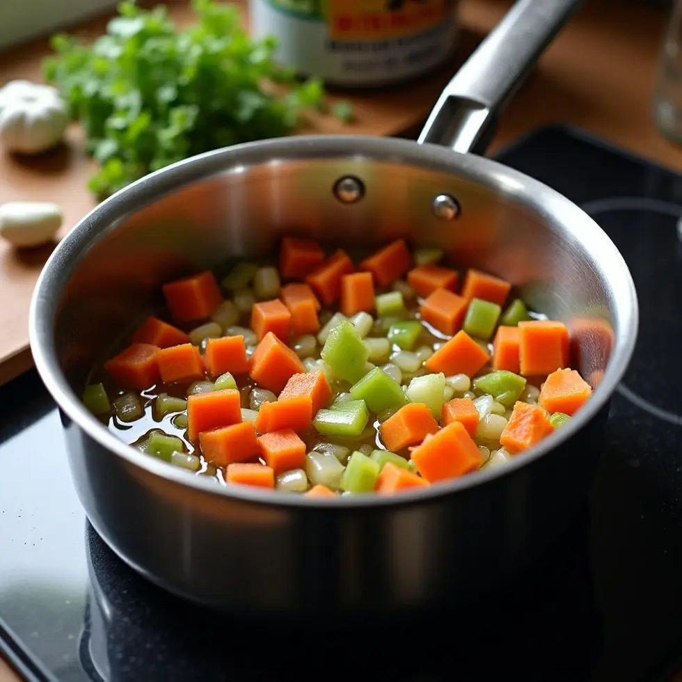 copycat olive garden pasta fagioli served on a casual kitchen table