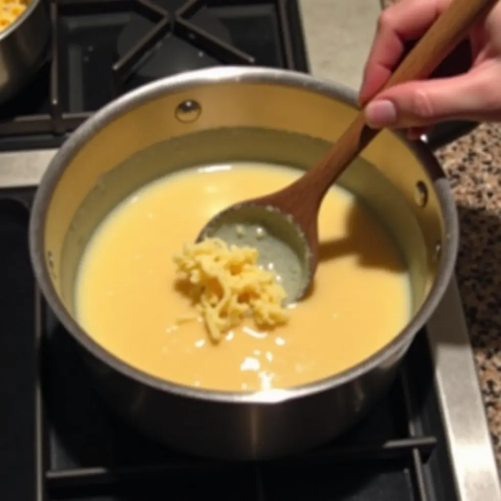 copycat panera mac and cheese served on a casual kitchen table