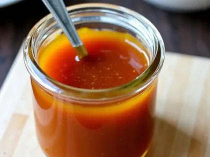 Homemade copycat chipotle honey vinaigrette plated and ready to serve