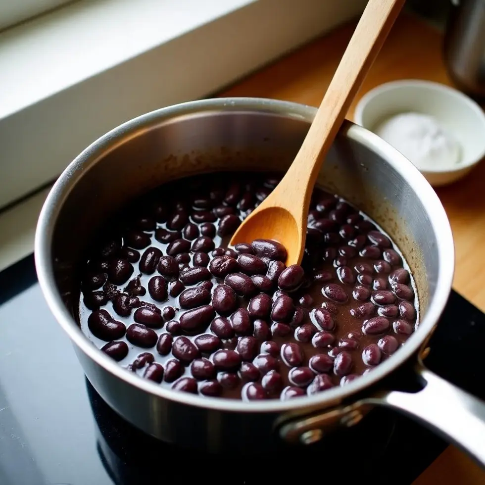 Homemade chipotle black beans copycat, ready to serve